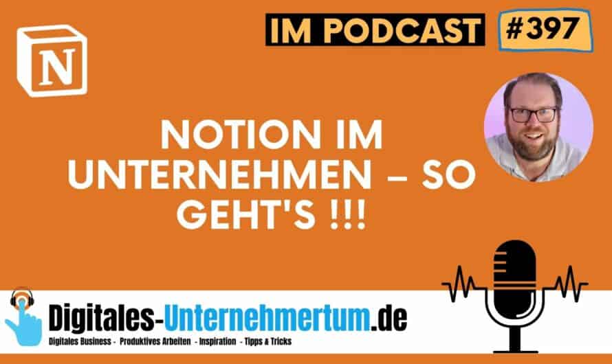 Notion im Unternehmen – so nutze ich Notion in den verschiedenen Bereichen (Sales, HR, Customer Success, Marketing, etc..) #397